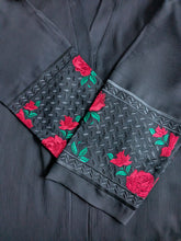 Load image into Gallery viewer, Black Rose Embroidery Abaya