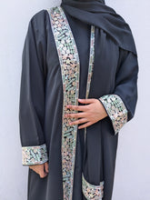 Load image into Gallery viewer, Floral Pastel Embroidery Abaya set
