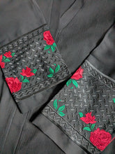 Load image into Gallery viewer, Black Rose Embroidery Abaya
