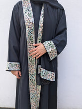 Load image into Gallery viewer, Floral Pastel Embroidery Abaya set
