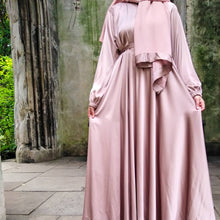 Load image into Gallery viewer, Satin Abaya dress
