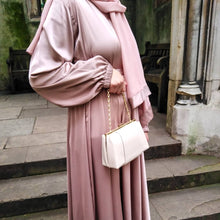 Load image into Gallery viewer, Satin Abaya dress
