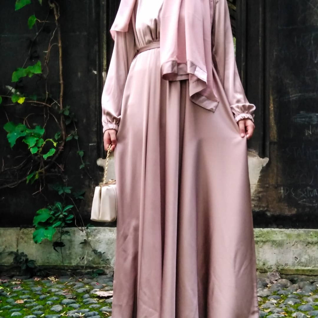 Satin Abaya dress