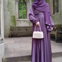 Load image into Gallery viewer, Satin Abaya dress
